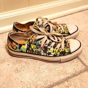 Converse Chucks Graphic Graffiti Print Shoes Men's 5 Women's 7